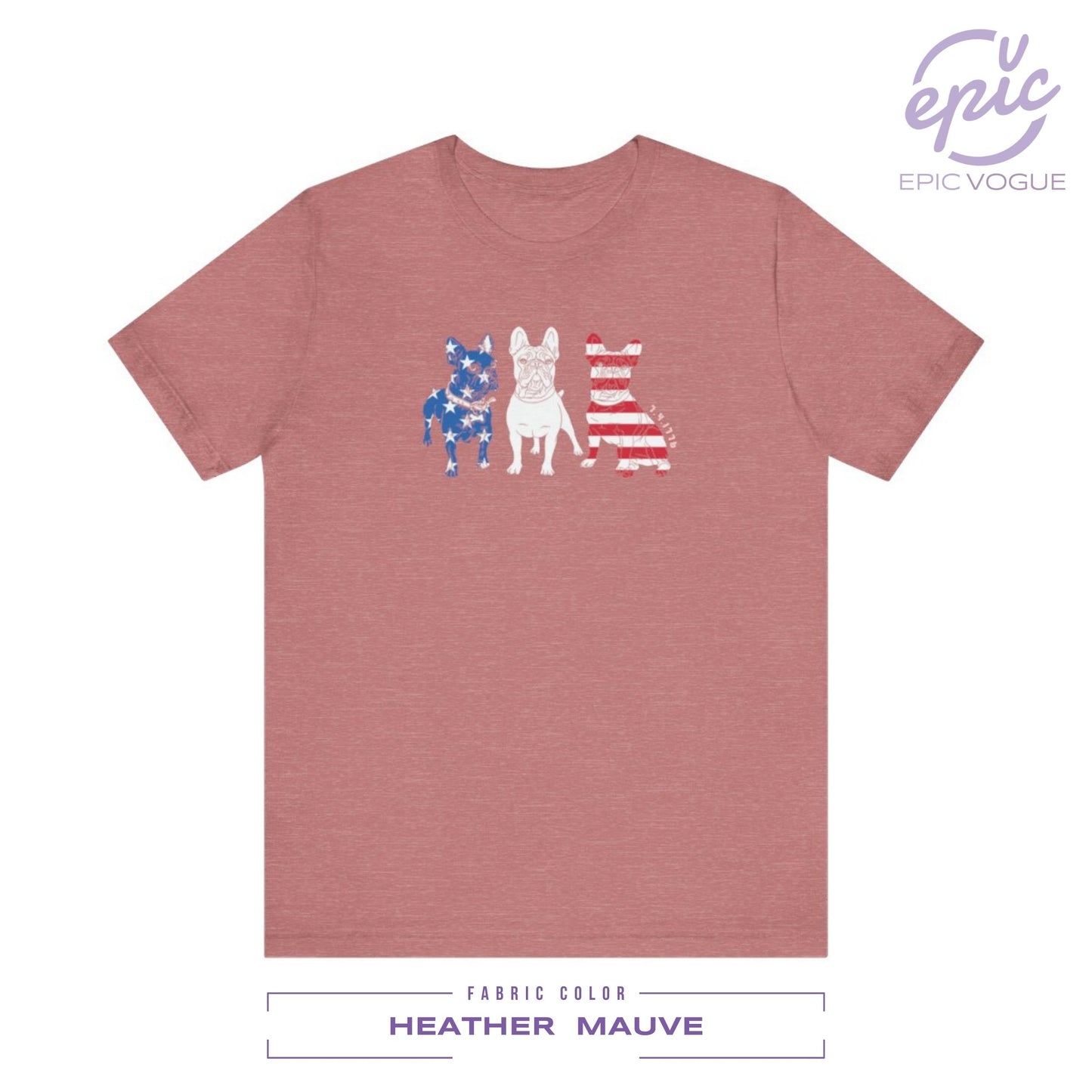 Independence Day, Heather Mauve T-Shirt