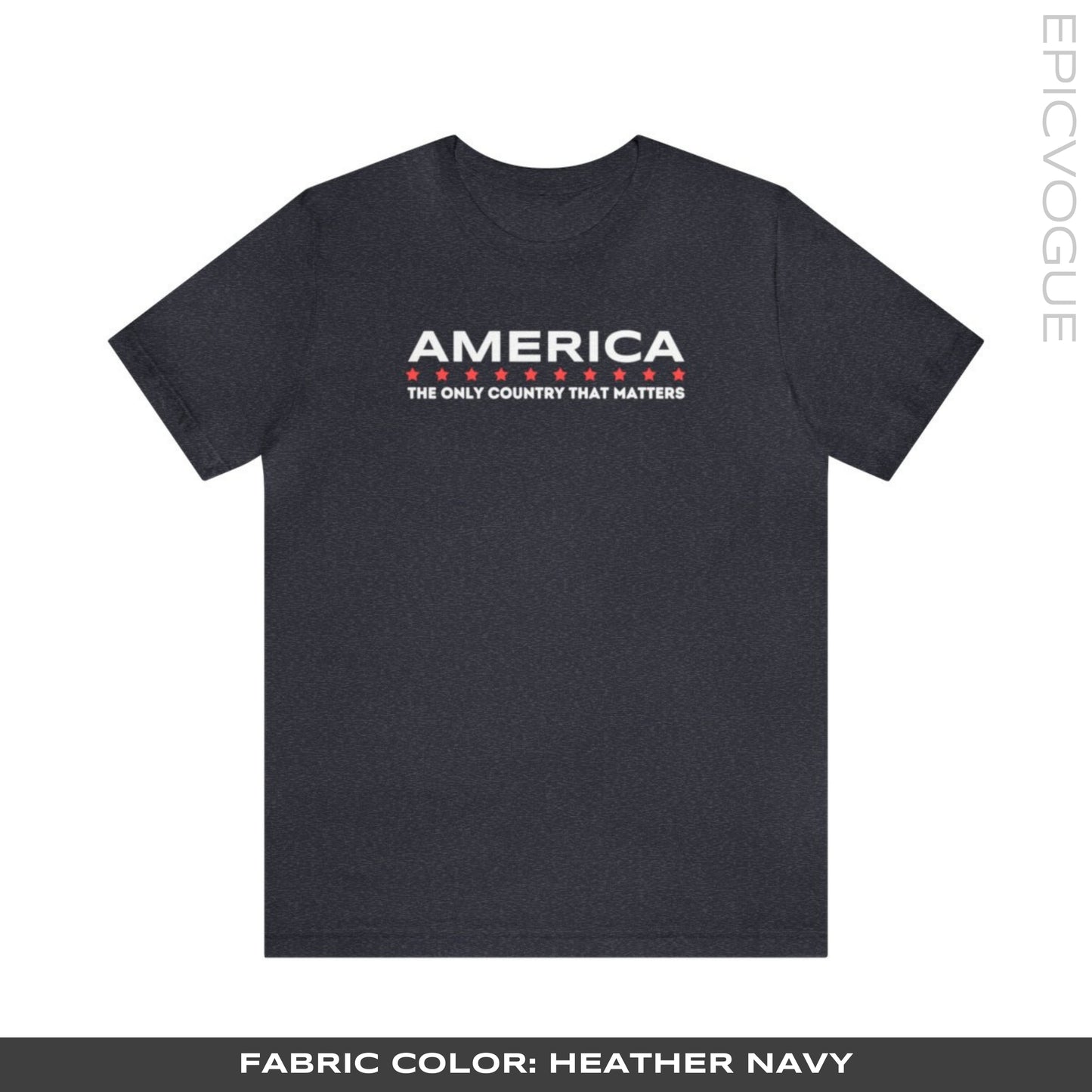 Heather Navy T-Shirt