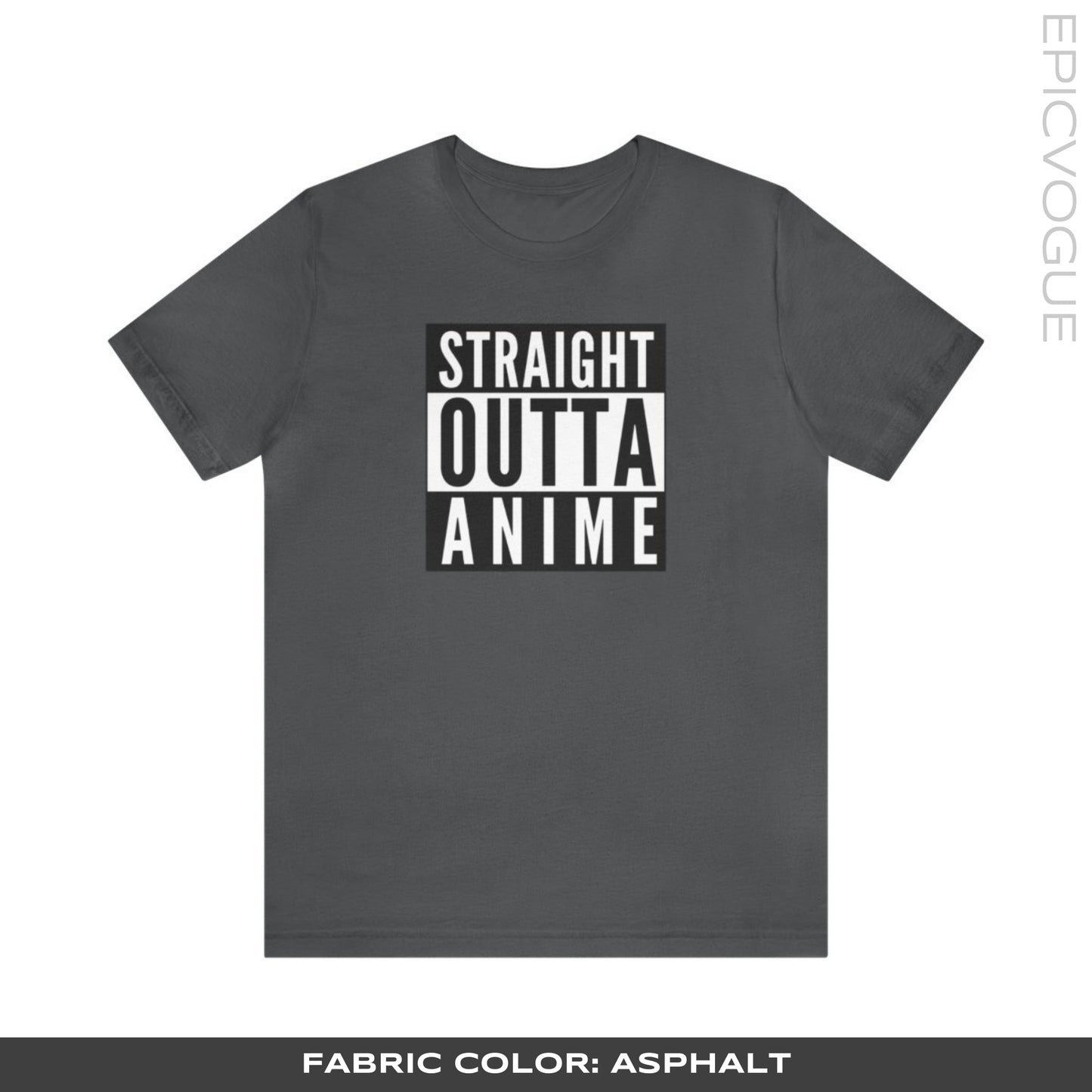 Straight Outta Anime, Asphalt T-Shirt