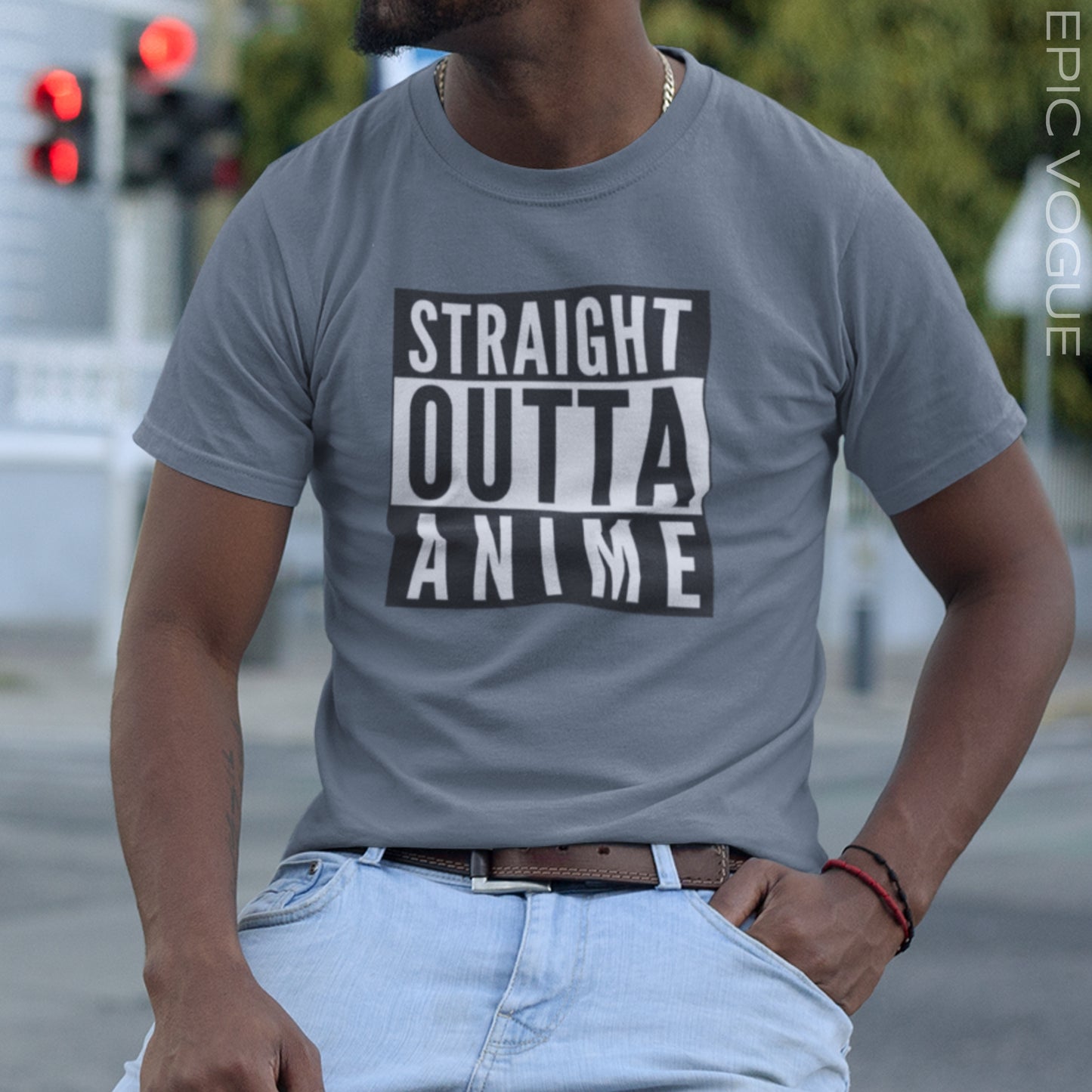 Straight Outta Anime, Asphalt T-Shirt