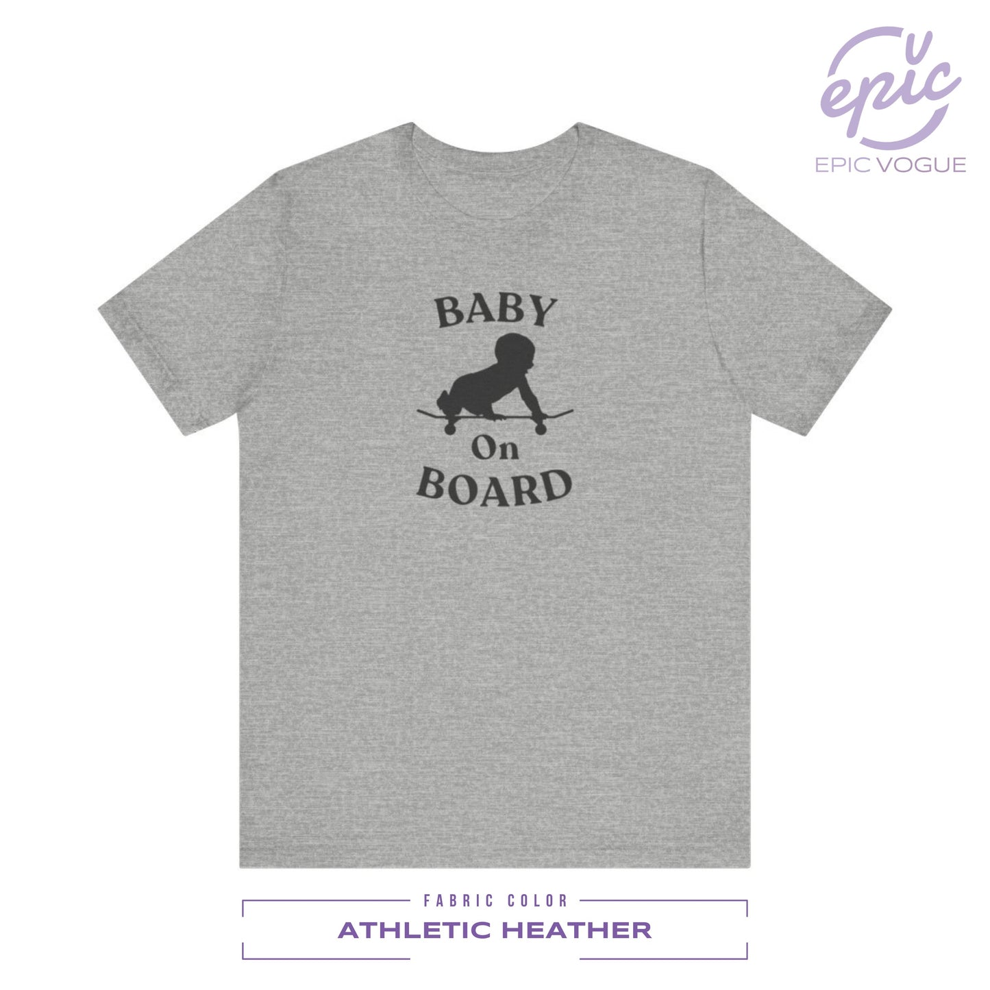 Baby On Board, Athletic Heather T-Shirt