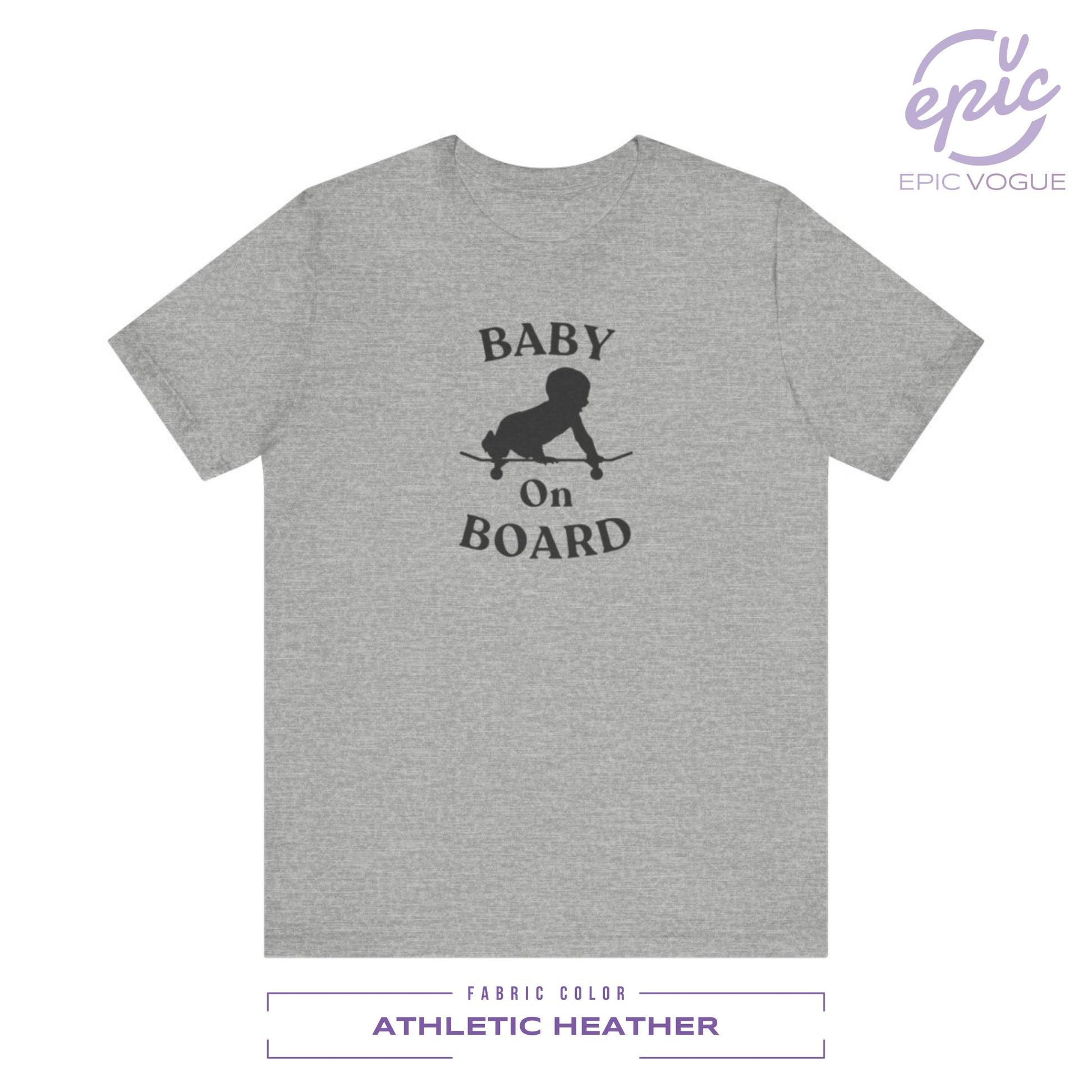 Baby On Board, Athletic Heather T-Shirt