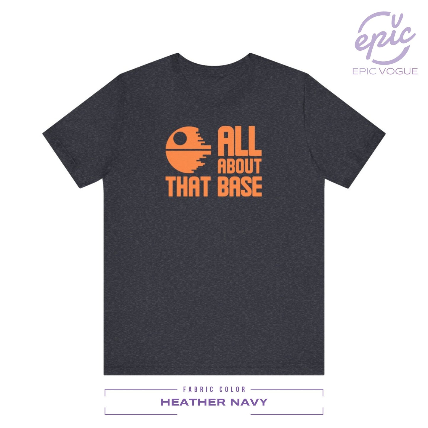 All About That Base, Heather Navy T-Shirt