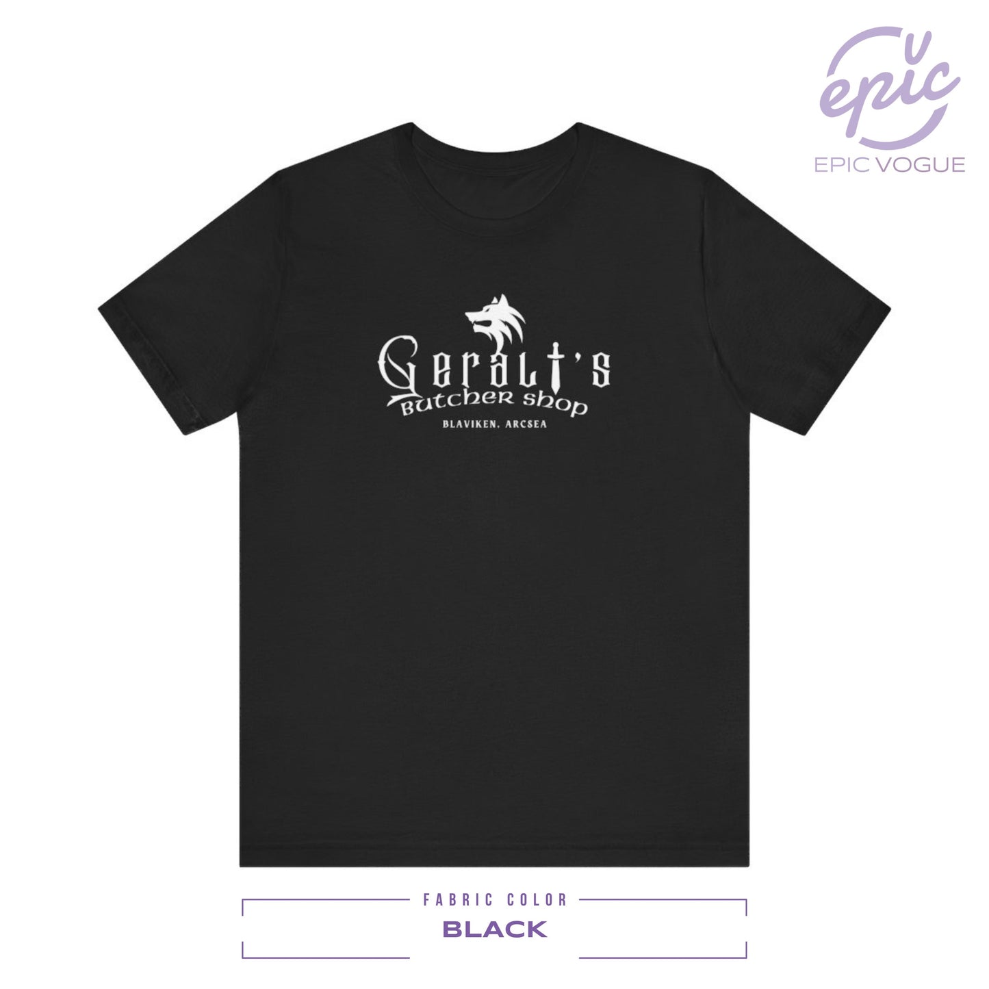 Geralt's Butcher Shop, Black T-Shirt