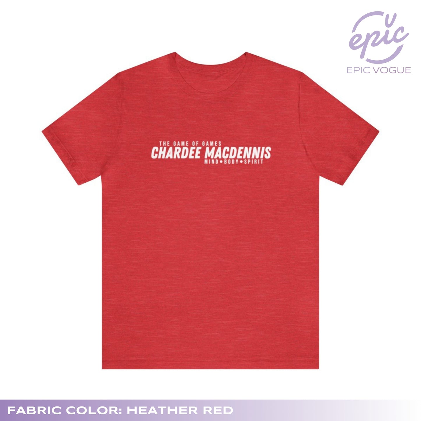 CharDee MacDennis, Heather Red T-Shirt