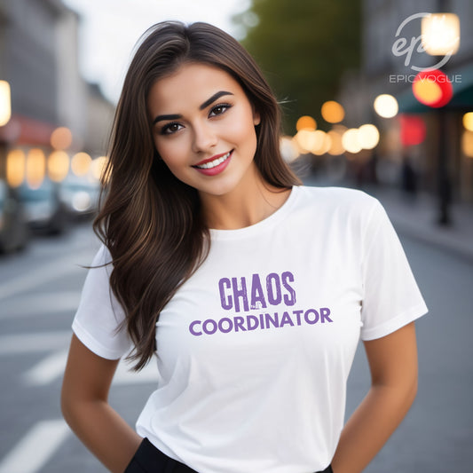 Chaos Coordinator, White T-Shirt