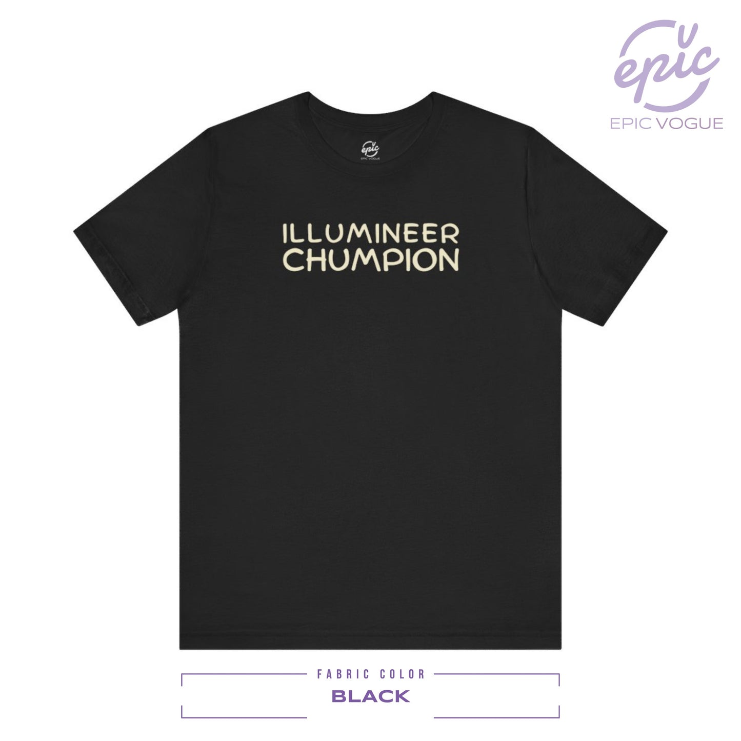 Illumineer Chumpion, Black T-Shirt