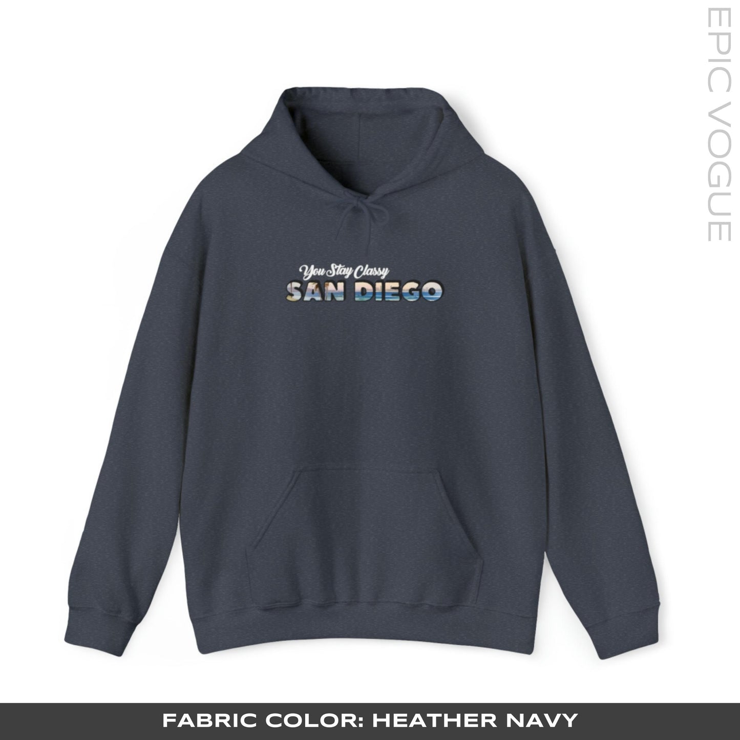 Heather Navy Hoodie