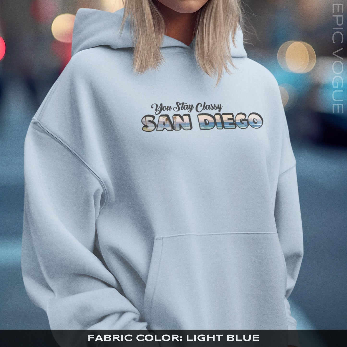 Light Blue Hoodie