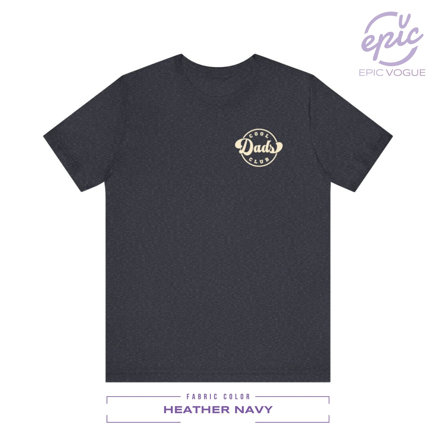 Cool Dads Club, Heather Navy T-Shirt