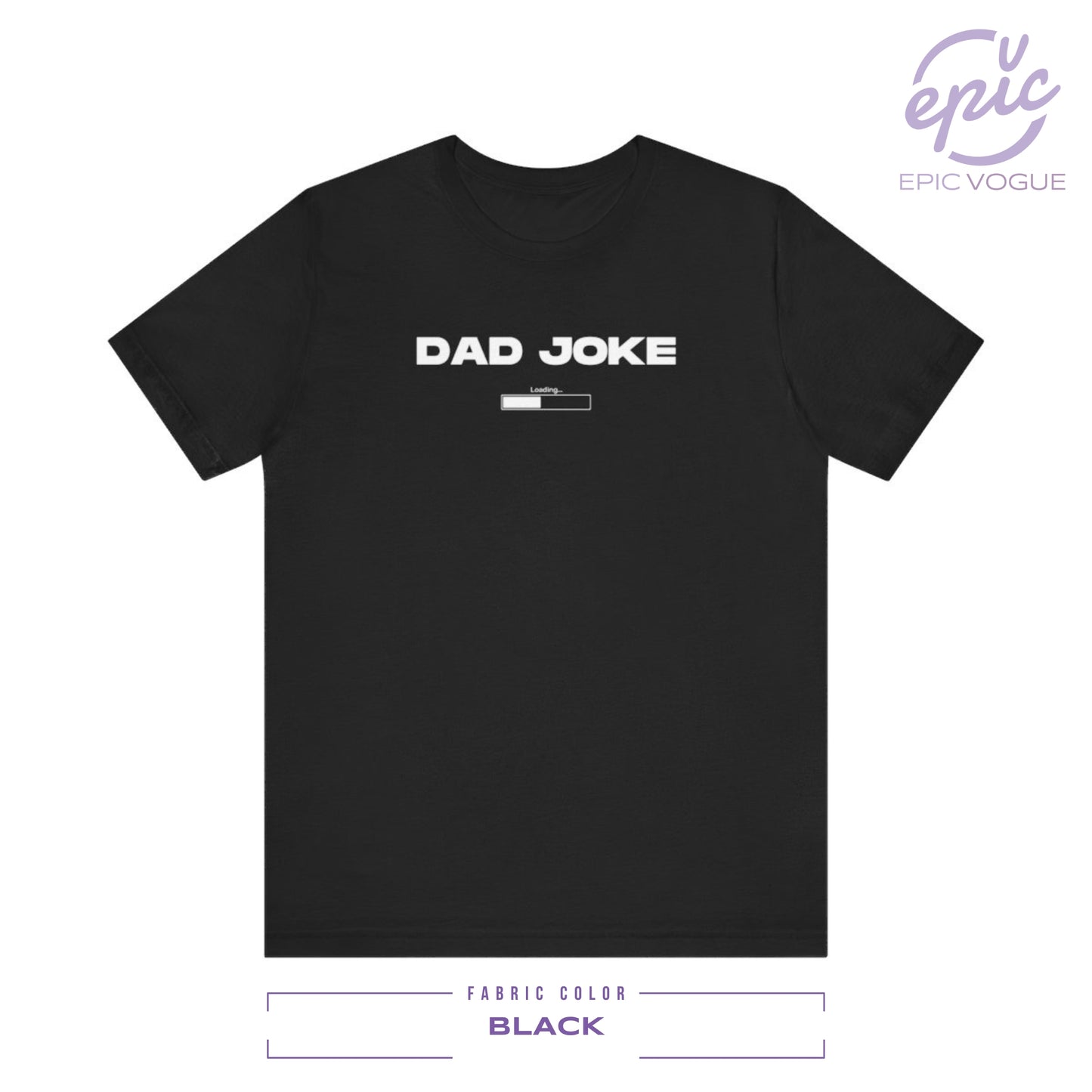 Dad Joke Loading, Black T-Shirt