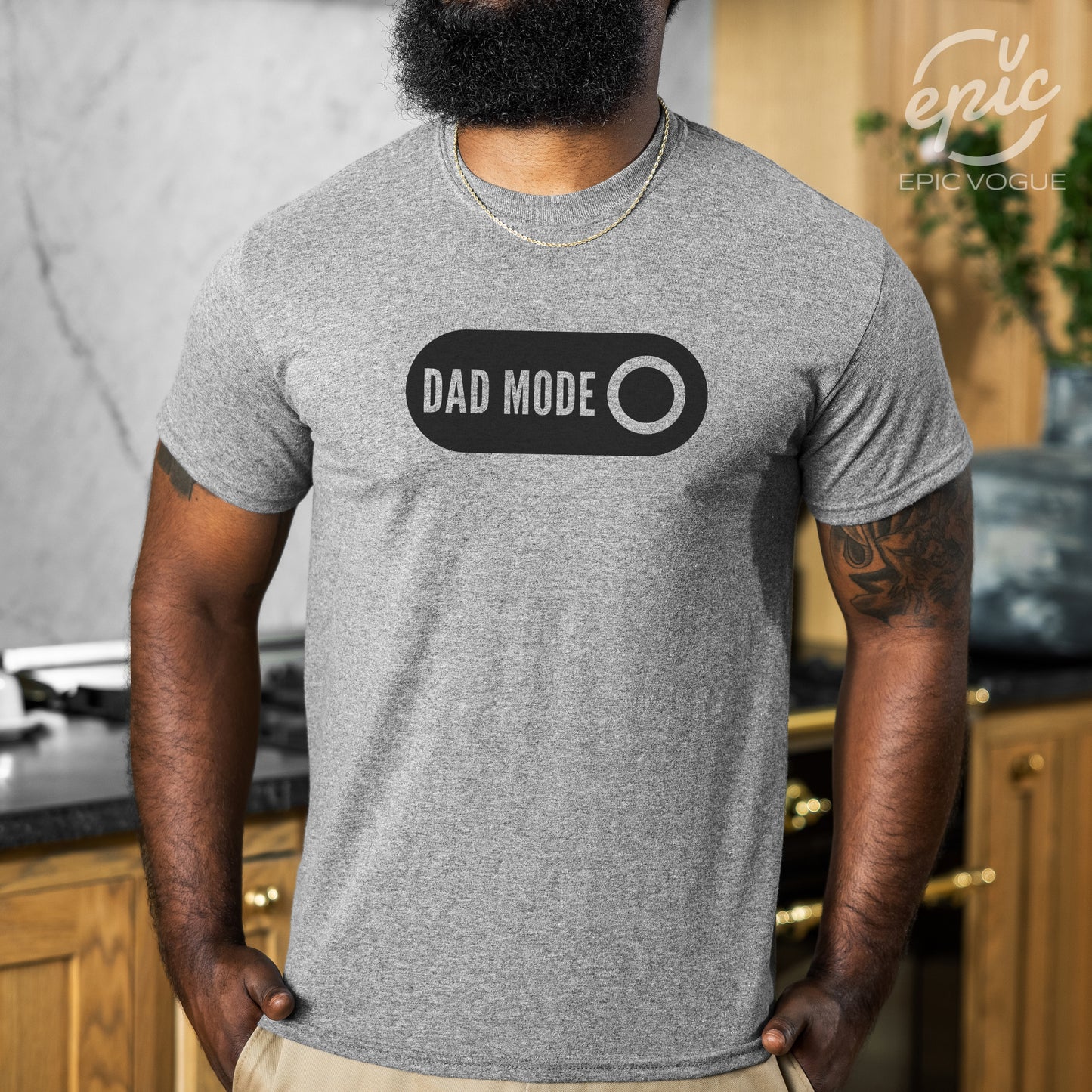 Dad Mode, Athletic Heather T-Shirt