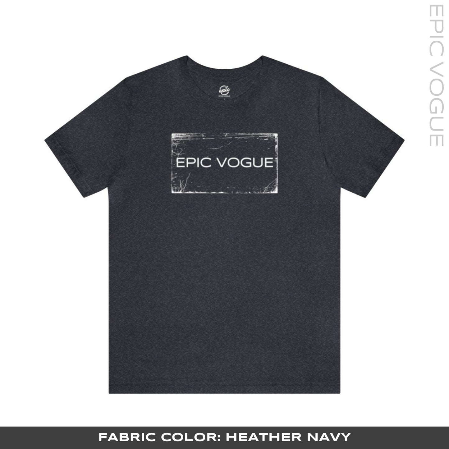 Epic Vogue, Heather Navy T-Shirt