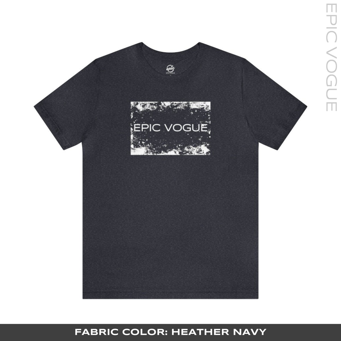 Epic Vogue, Heather Navy T-Shirt