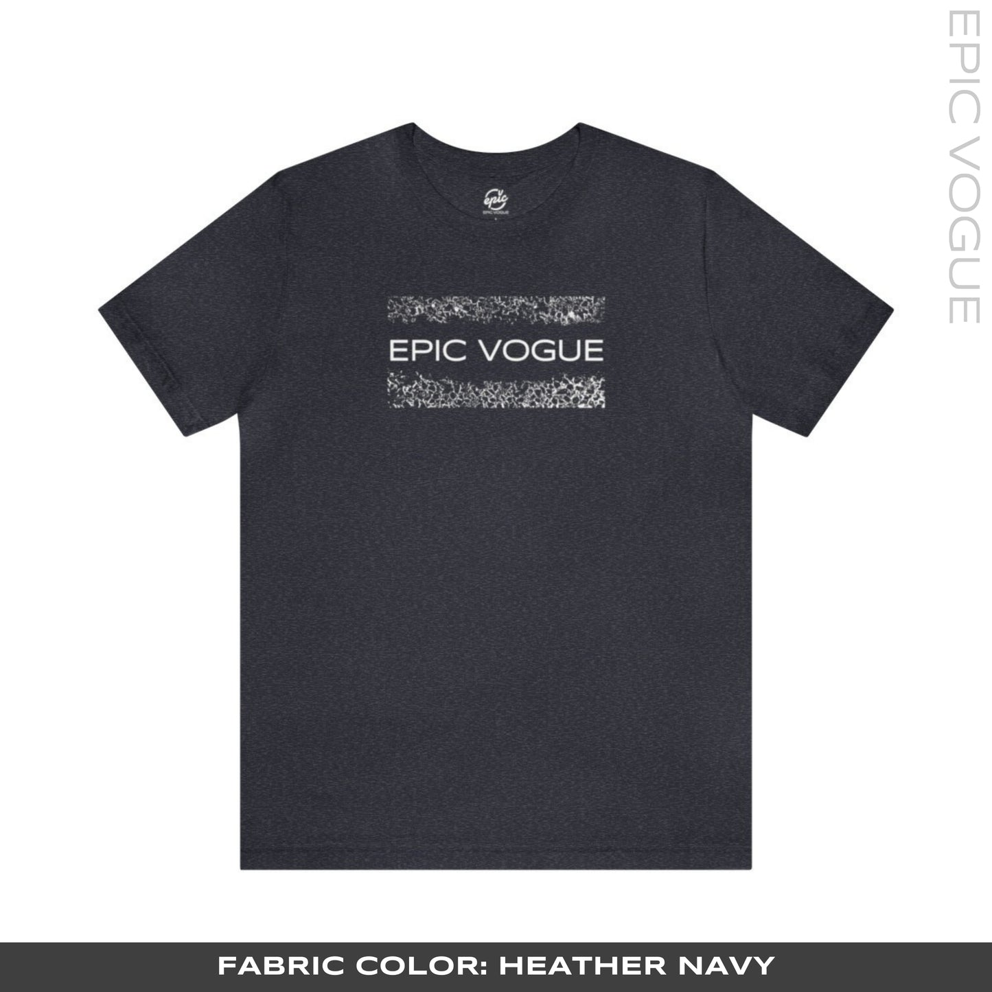 Epic Vogue, Heather Navy T-Shirt