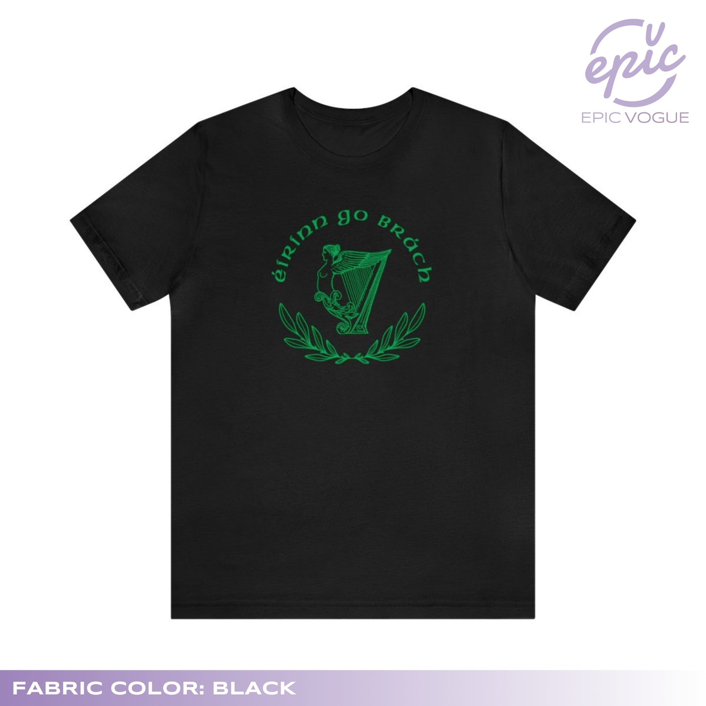 Eirinn go Brach, Black T-Shirt