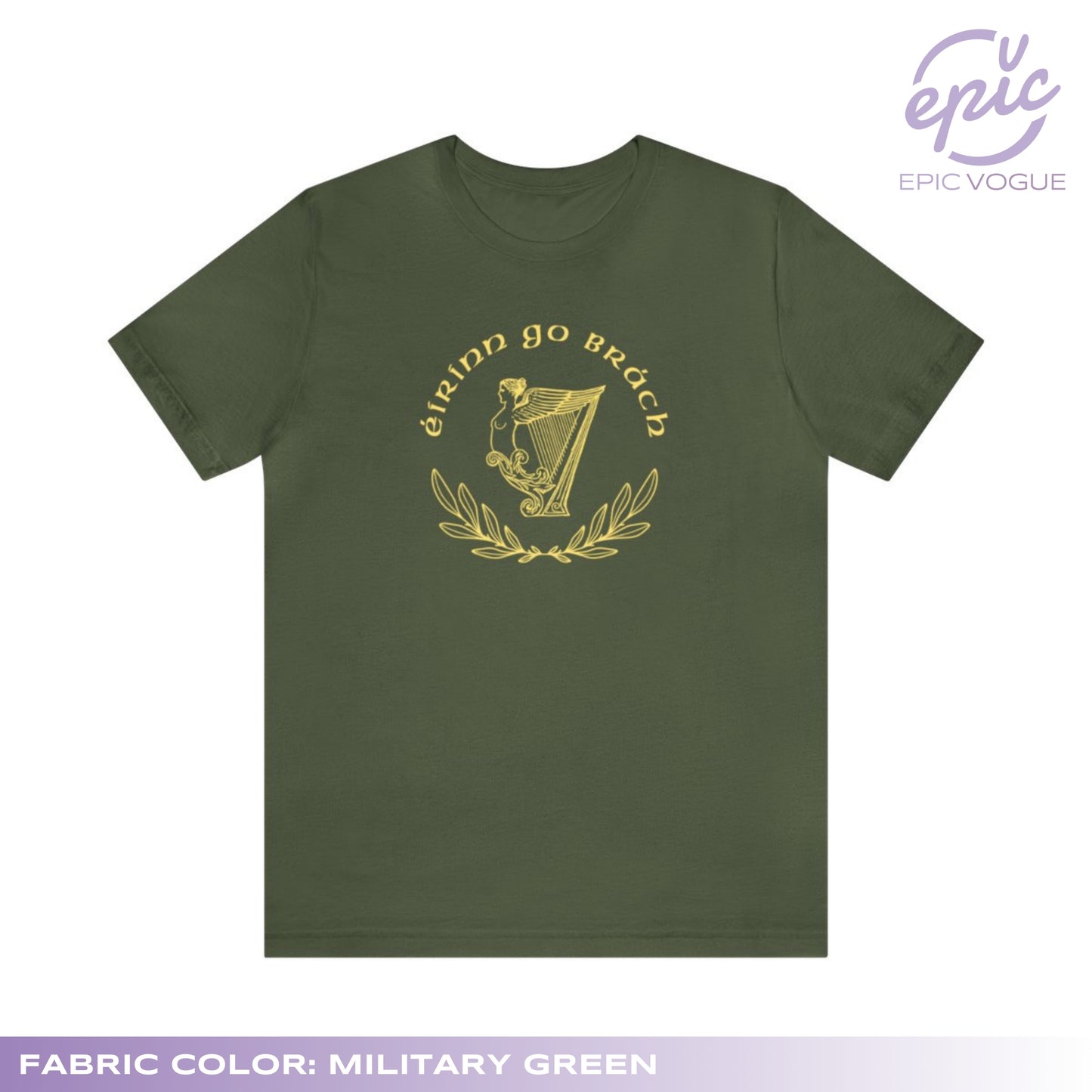 Eirinn go Brach, Military Green T-Shirt