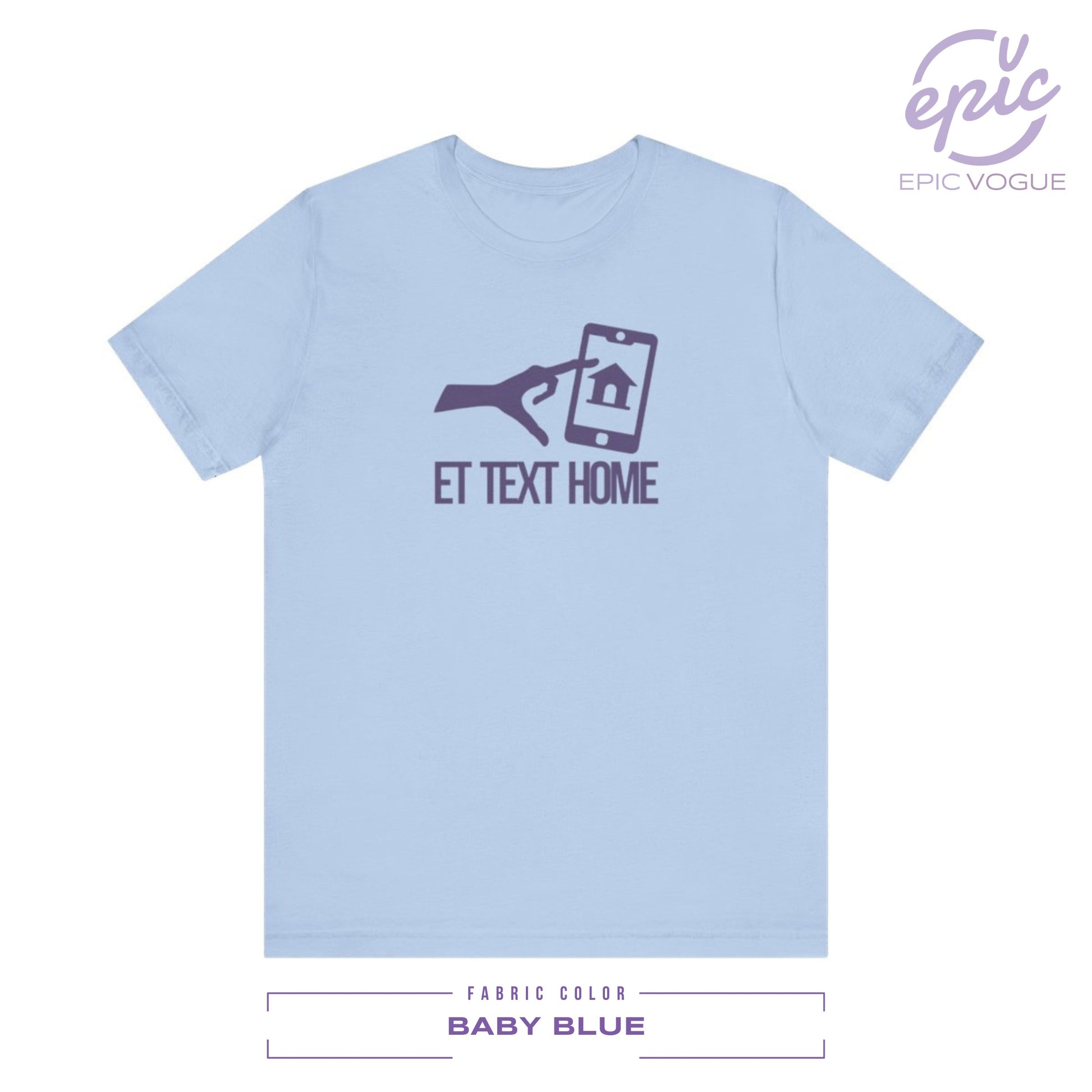 Text Home, Baby Blue T-Shirt