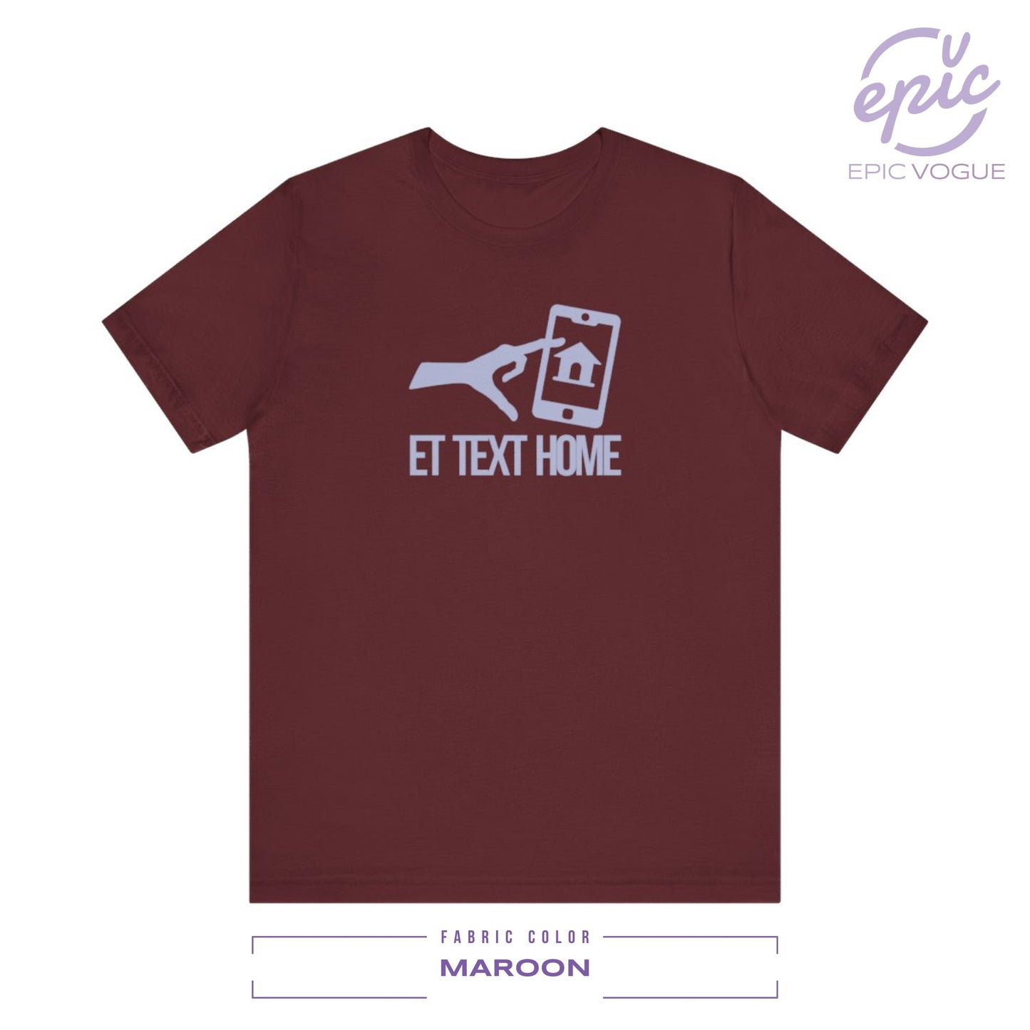 Text Home, Maroon T-Shirt