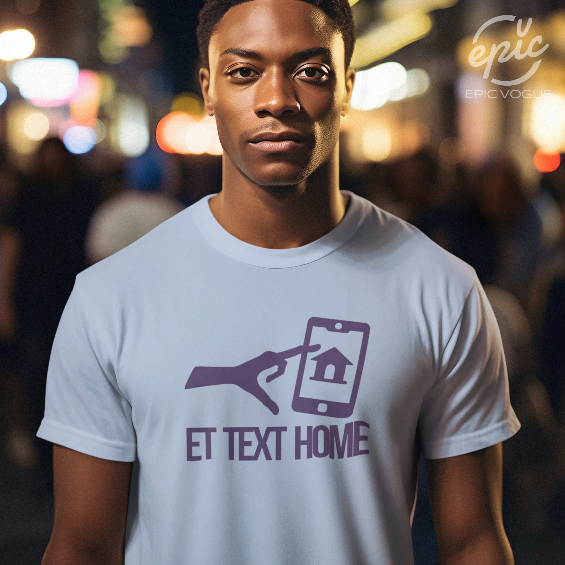 Text Home, Baby Blue T-Shirt