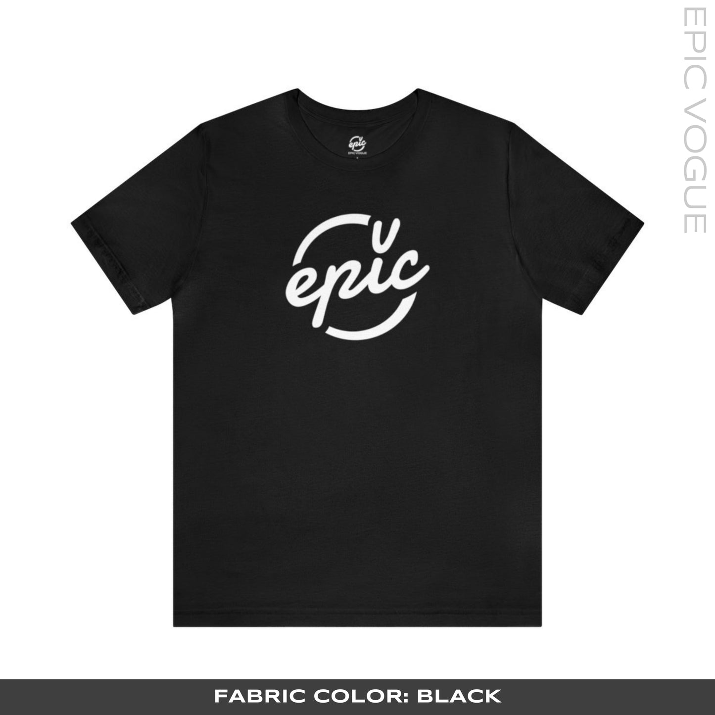 Epic Vogue Logo, Black T-Shirt