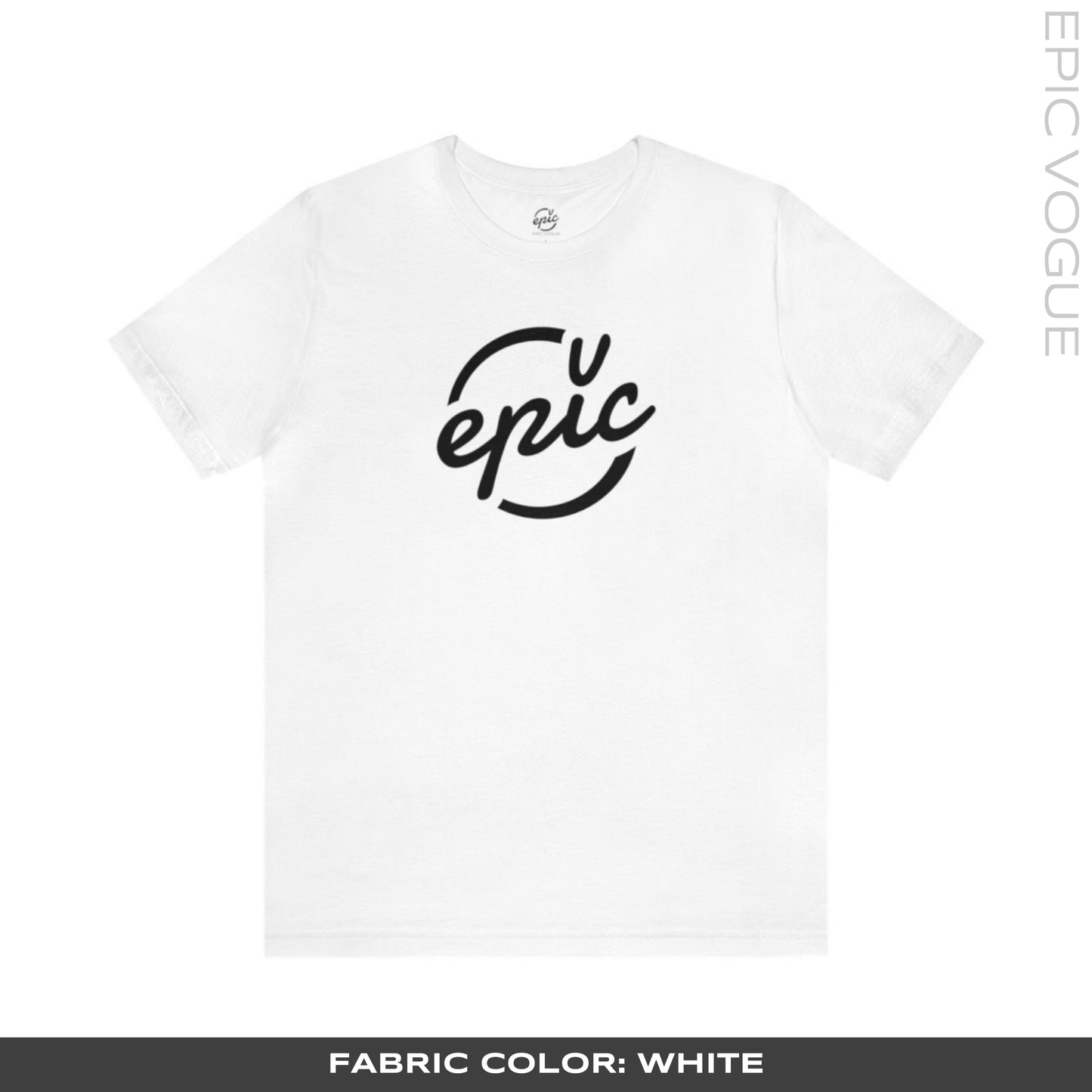 Epic Vogue Logo, White T-Shirt