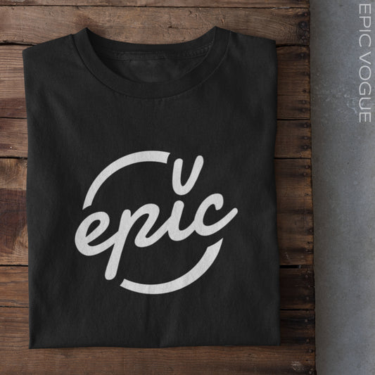 Epic Vogue Logo, Black T-Shirt