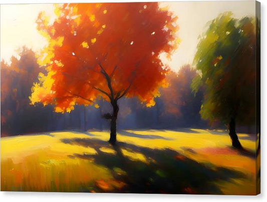 Apple Orchard, Canvas Print, Oil On Canvas, Impressionistic Landscape, Landscape Art, Orchard Artwork, Orchard Landscape, Wall Décor, Wall Art