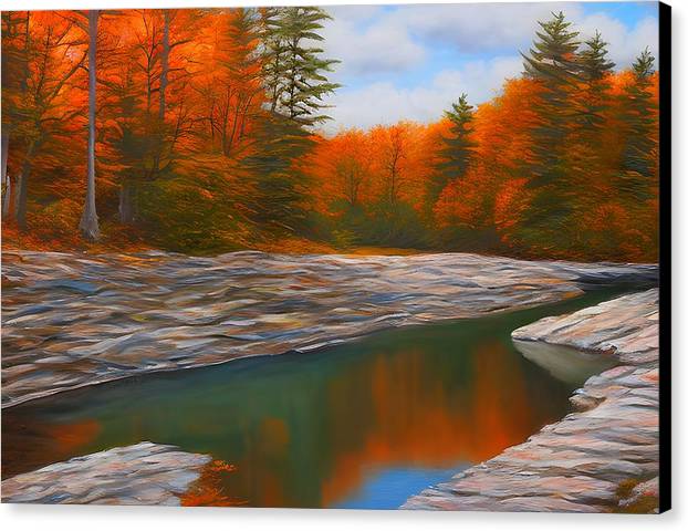 Belt Creek, Canvas Print, Oil On Canvas, Impressionistic Landscape, Landscape Art, Montana Artwork, Creek Artwork, Wall Décor, Wall Art