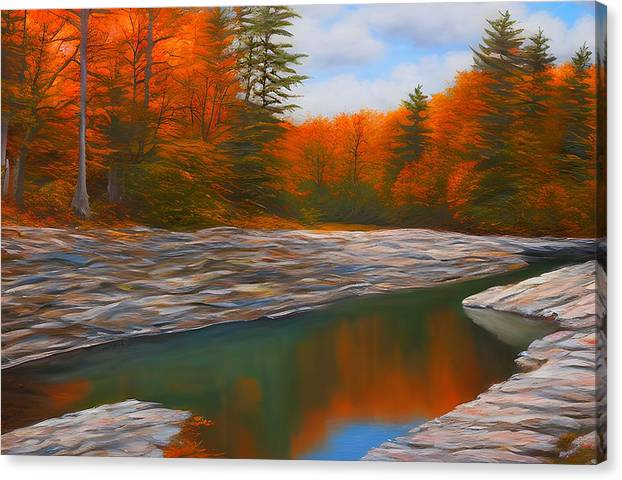 Belt Creek, Canvas Print, Oil On Canvas, Impressionistic Landscape, Landscape Art, Montana Artwork, Creek Artwork, Wall Décor, Wall Art