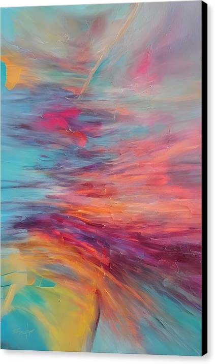 Reflections, Canvas Print, Oil on Canvas, Abstract Painting, Multicolor Art, Wall Décor, Wall Art, Artwork, Art Piece, Abstract Art