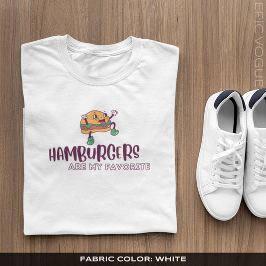 Hamburgers Are My Favorite Shirt, Retro Hamburger Shirt, Hamburger Shirt, Hamburger T-Shirt, Funny Hamburger T-Shirt, Funny Hamburger Tee, Unisex Shirt