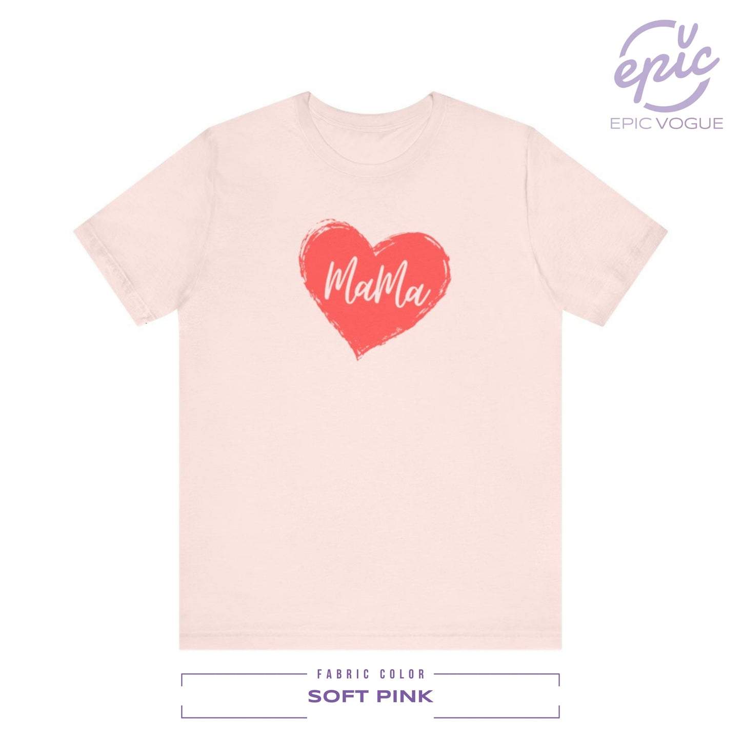 Mama, Soft Pink T-Shirt