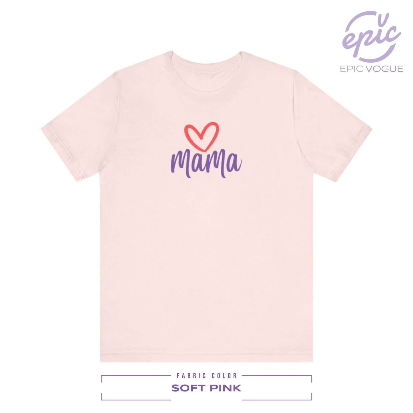 Mama, Soft Pink T-Shirt