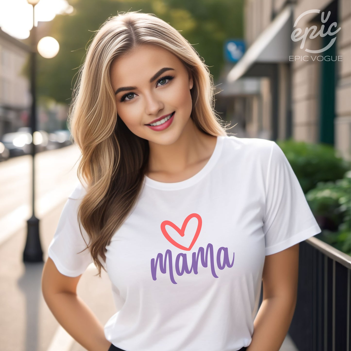 Mama, White T-Shirt