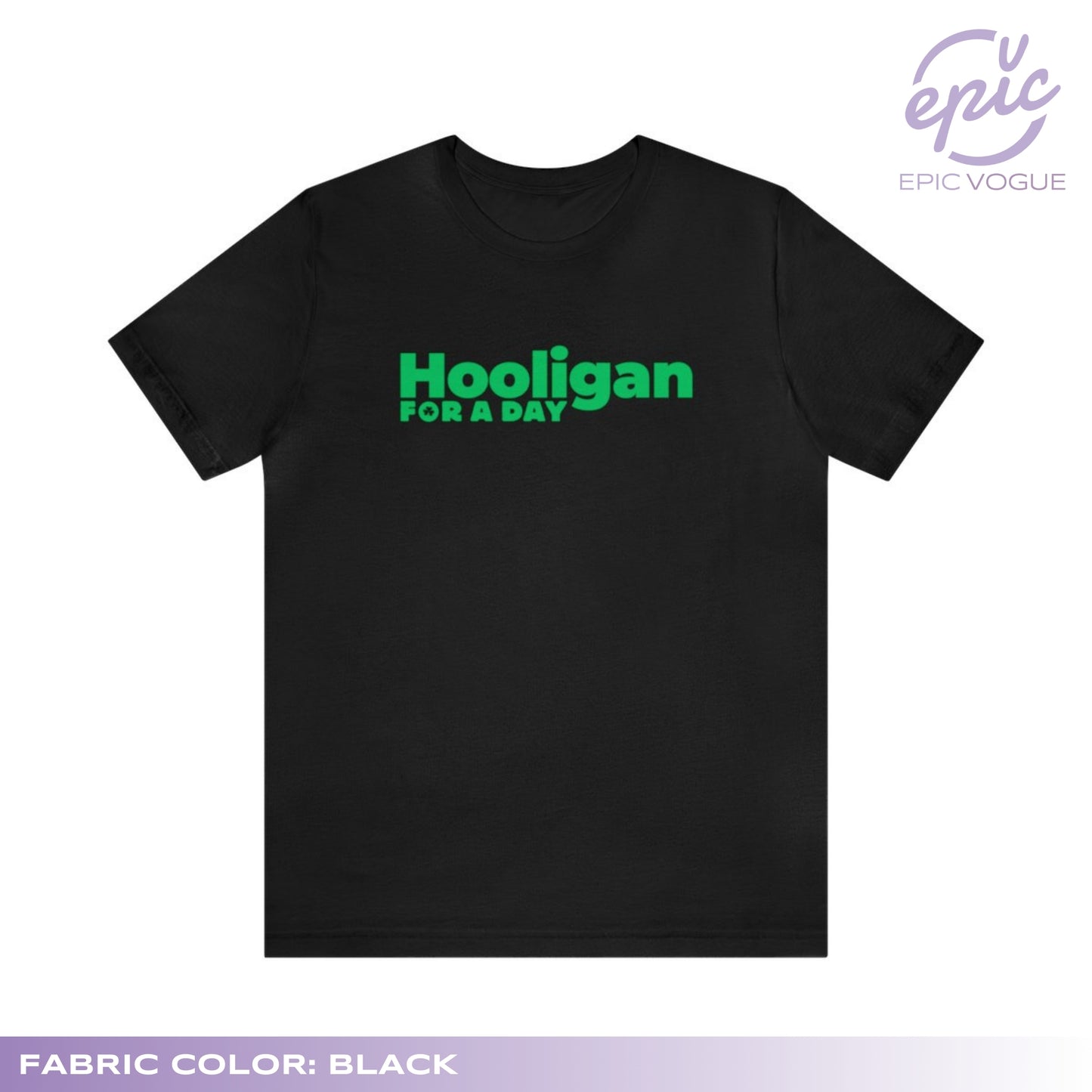 Hooligan For A Day, Black T-Shirt