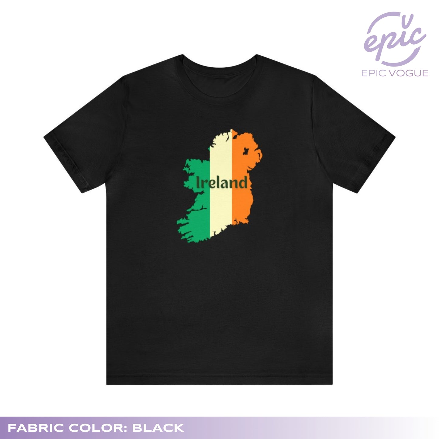 Ireland, Black T-Shirt
