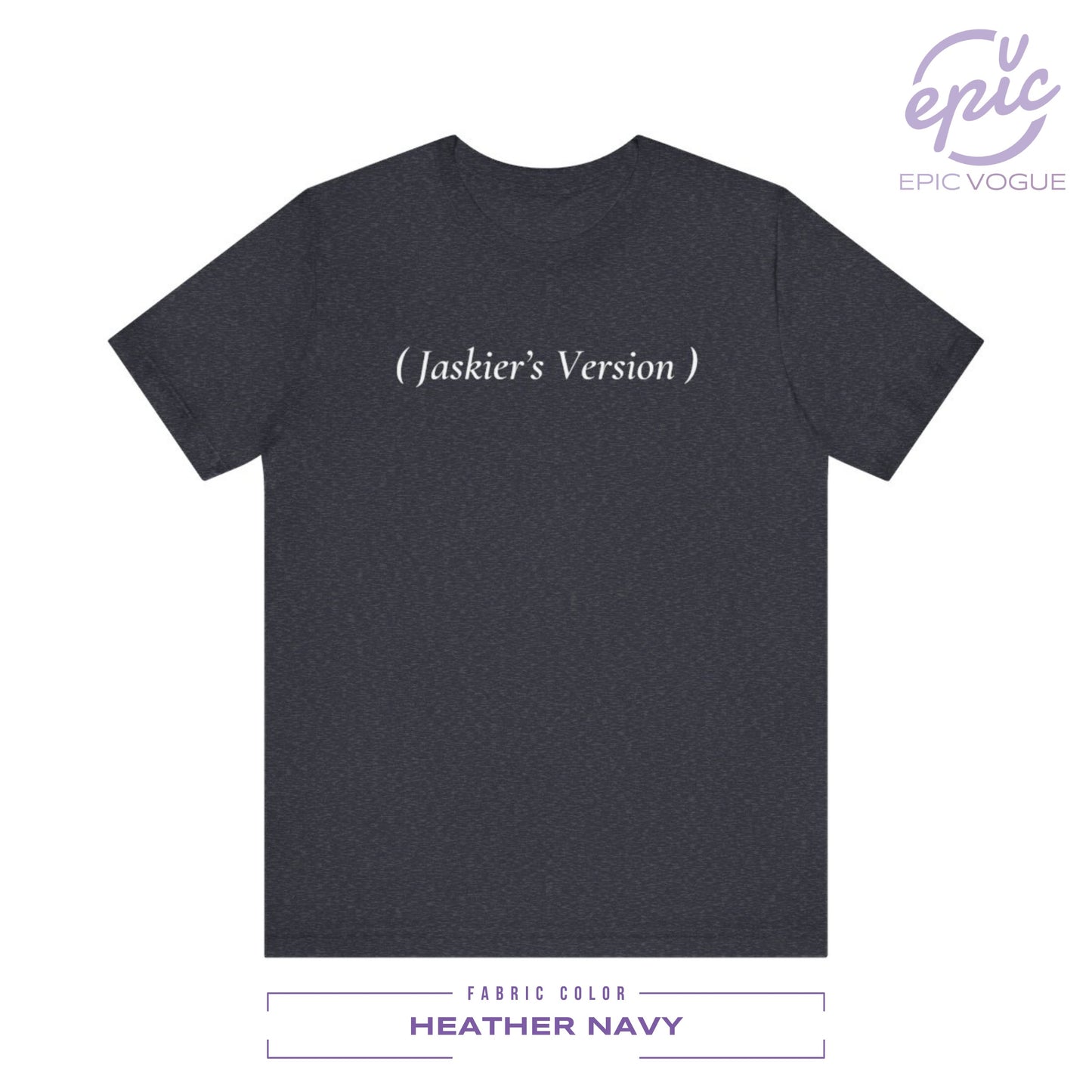 Jaskier's Version, Heather Navy T-Shirt