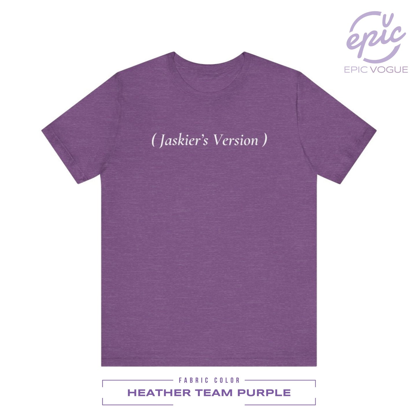 Jaskier's Version, Heather Team Purple T-Shirt