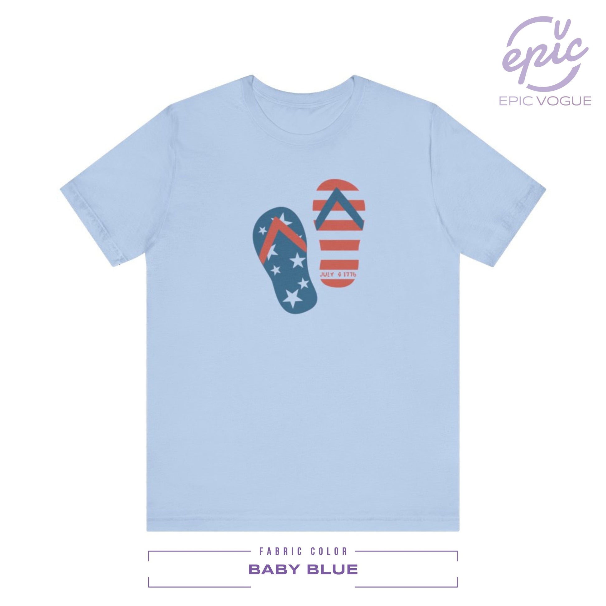 Independence Day, Baby Blue T-Shirt