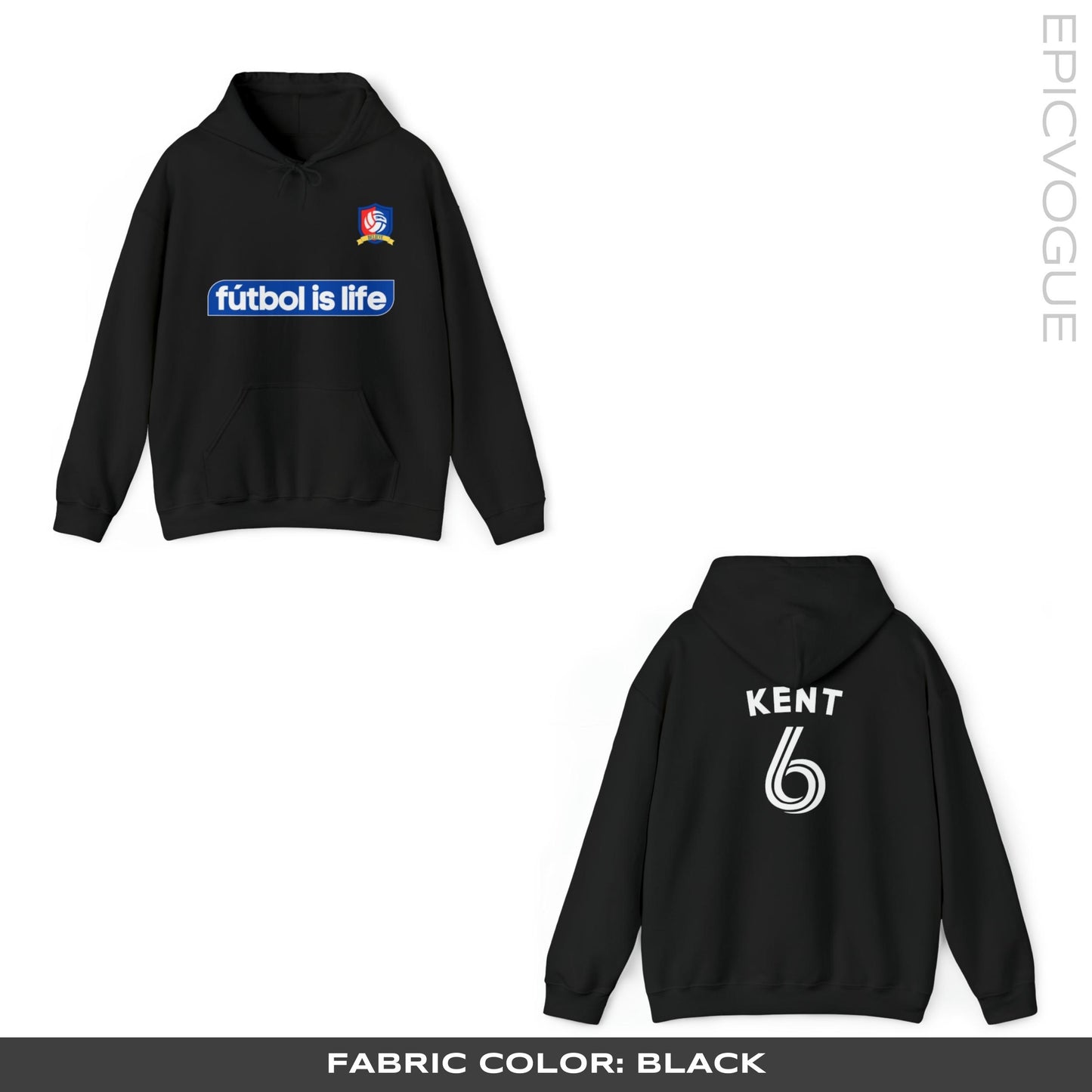 Black Hoodie, Front and Back