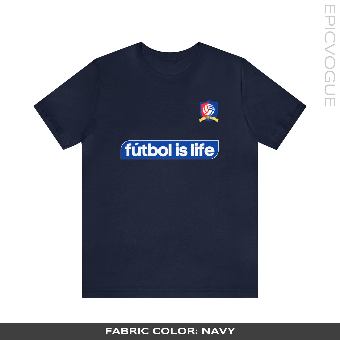 Fútbol is Life, Navy T-Shirt