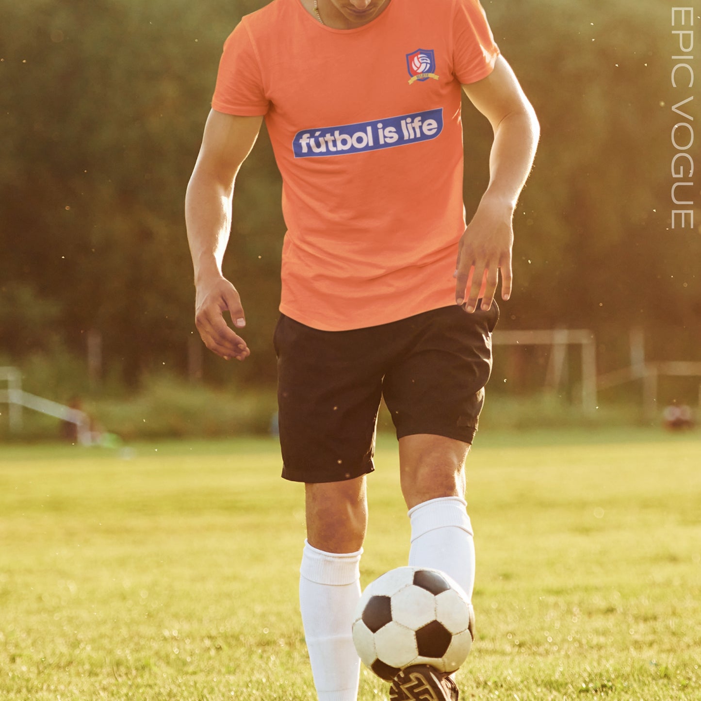 Fútbol is Life, Orange T-Shirt