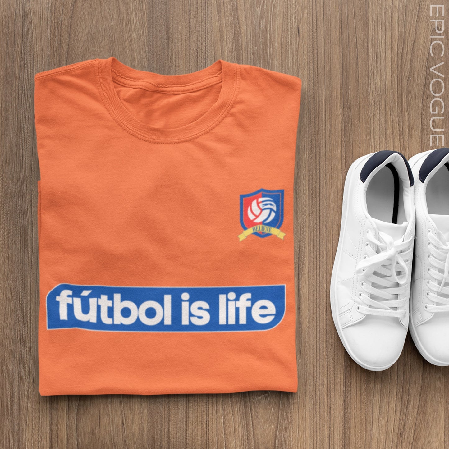 Fútbol is Life, Orange T-Shirt