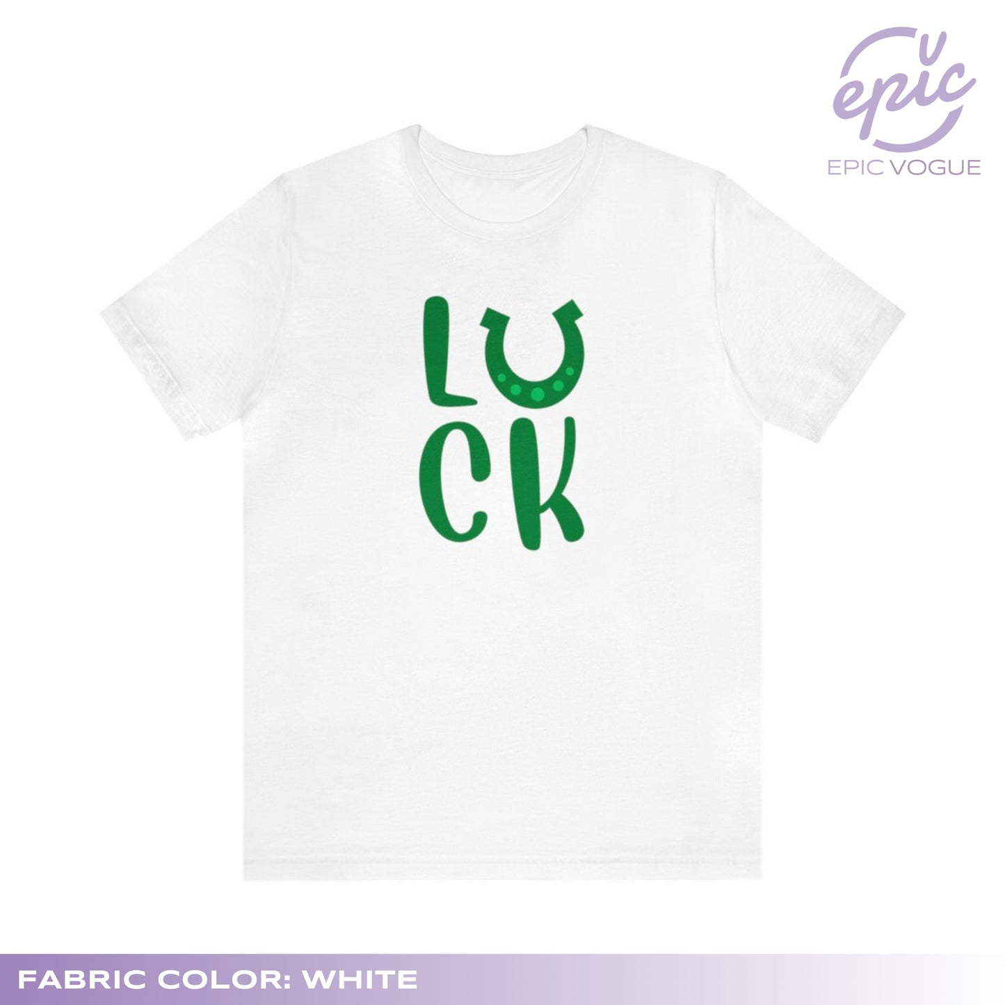 Luck, White T-Shirt