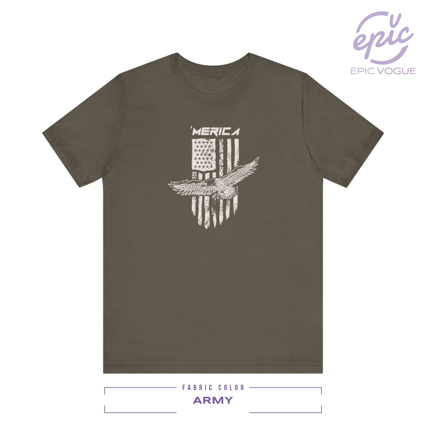 Merica Since 1776, Army T-Shirt