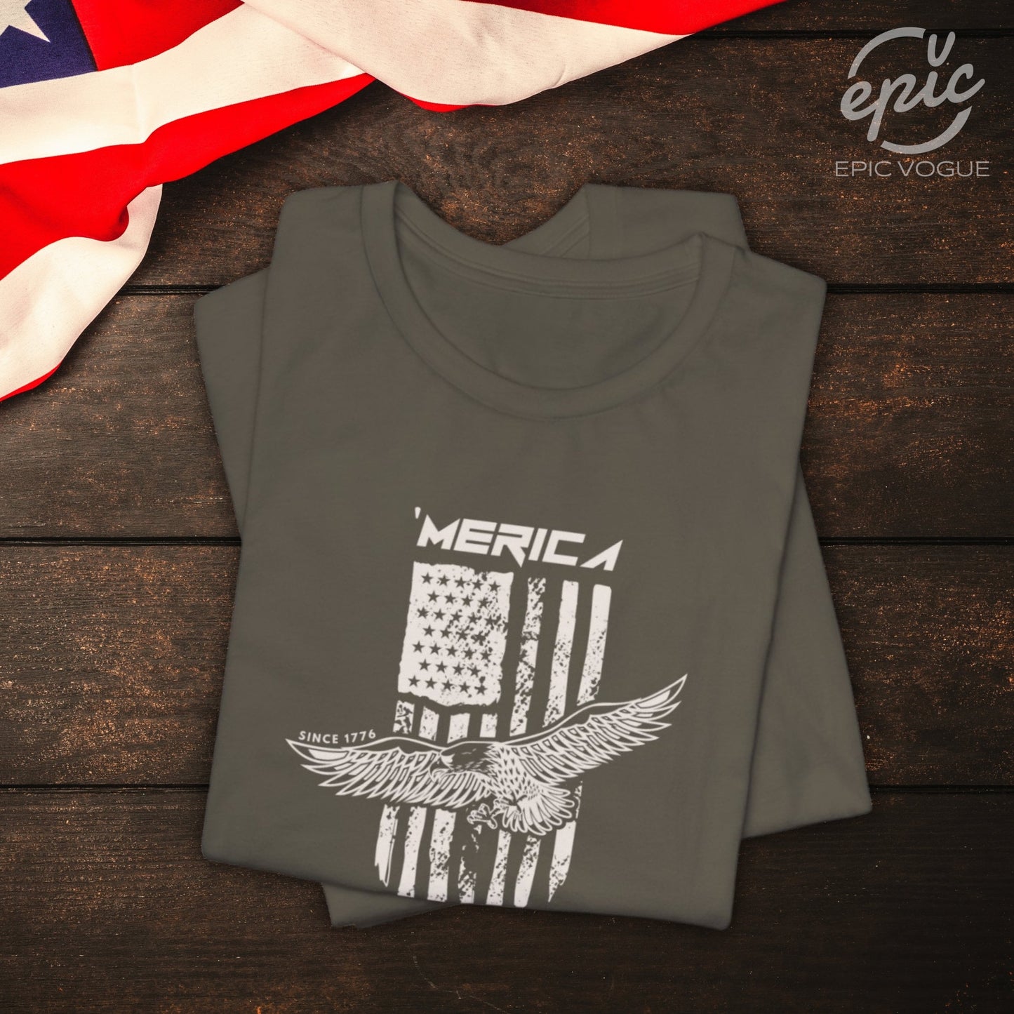 Merica Since 1776, Army T-Shirt