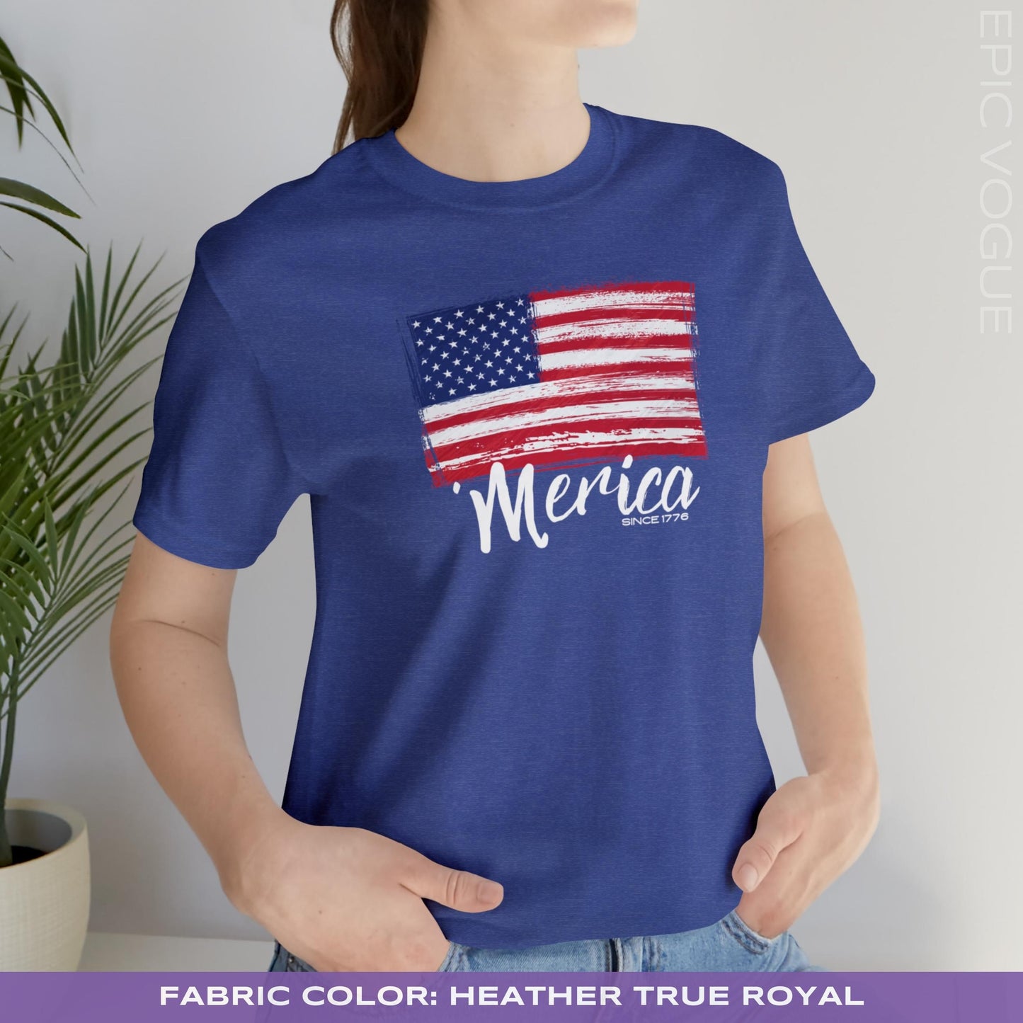 Heather True Royal T-Shirt