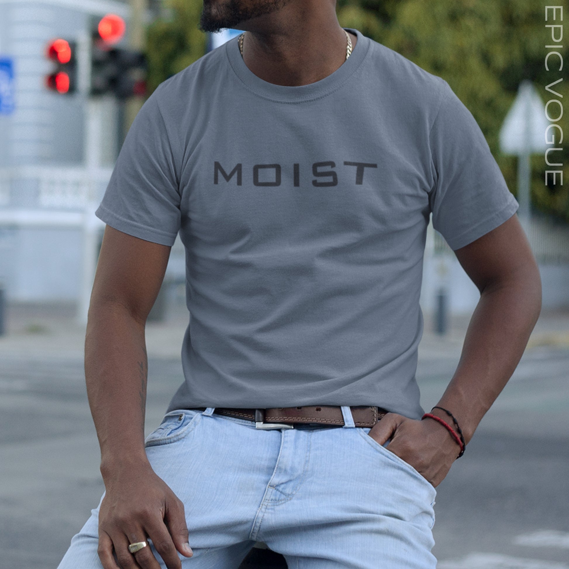 Moist, Steel Blue T-Shirt