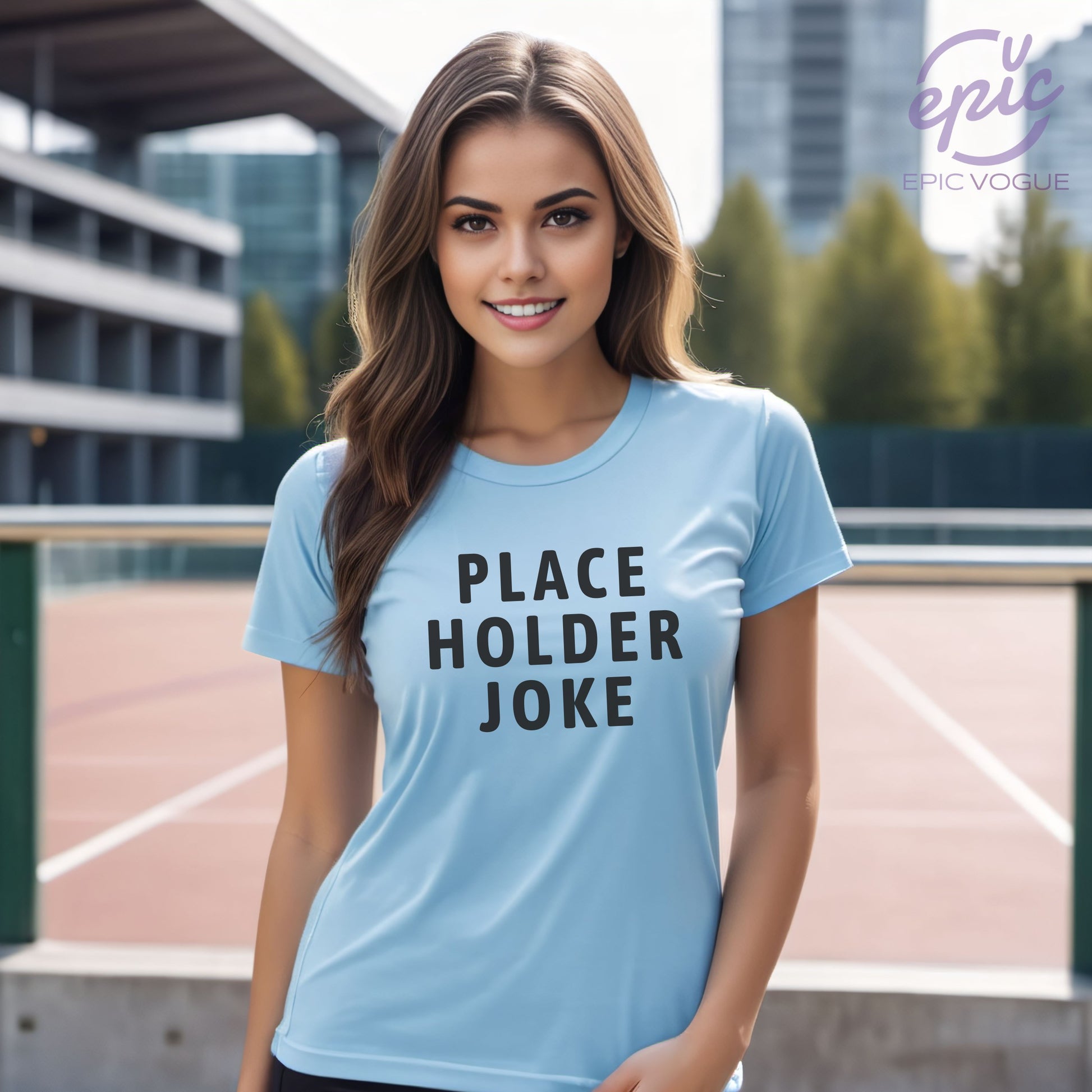 Place Holder Joke, Baby Blue T-Shirt